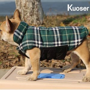 Green plaid dog jacket, NWT XXL
